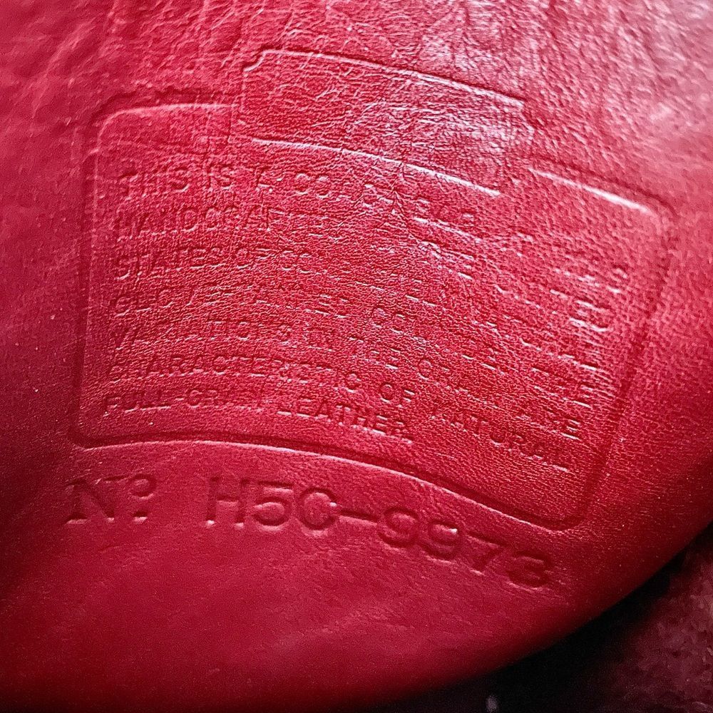 VINTAGE COACH CAMERA Bag Red Leather Shoulder Crossbody Handbag Purse H5C- 9973 - Picture 6 of 16